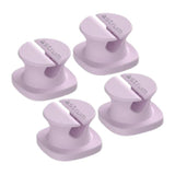 Astrum CO060 Mini Cable Organizer Clips Purple 4-pack A71006-M