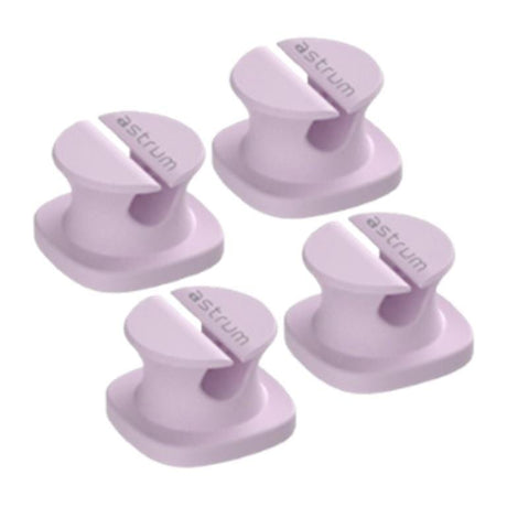 Astrum CO060 Mini Cable Organizer Clips Purple 4-pack A71006-M