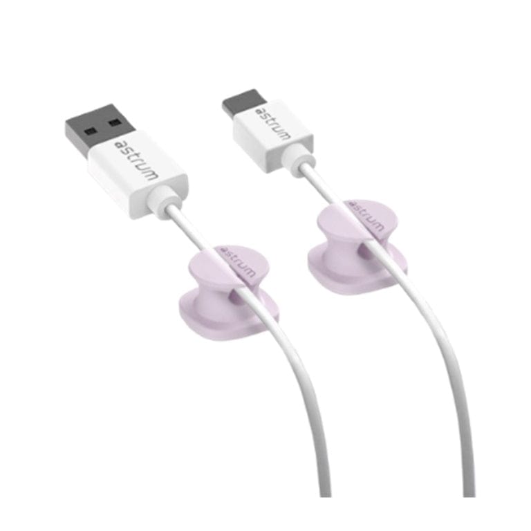 Astrum CO060 Mini Cable Organizer Clips Purple 4-pack A71006-M