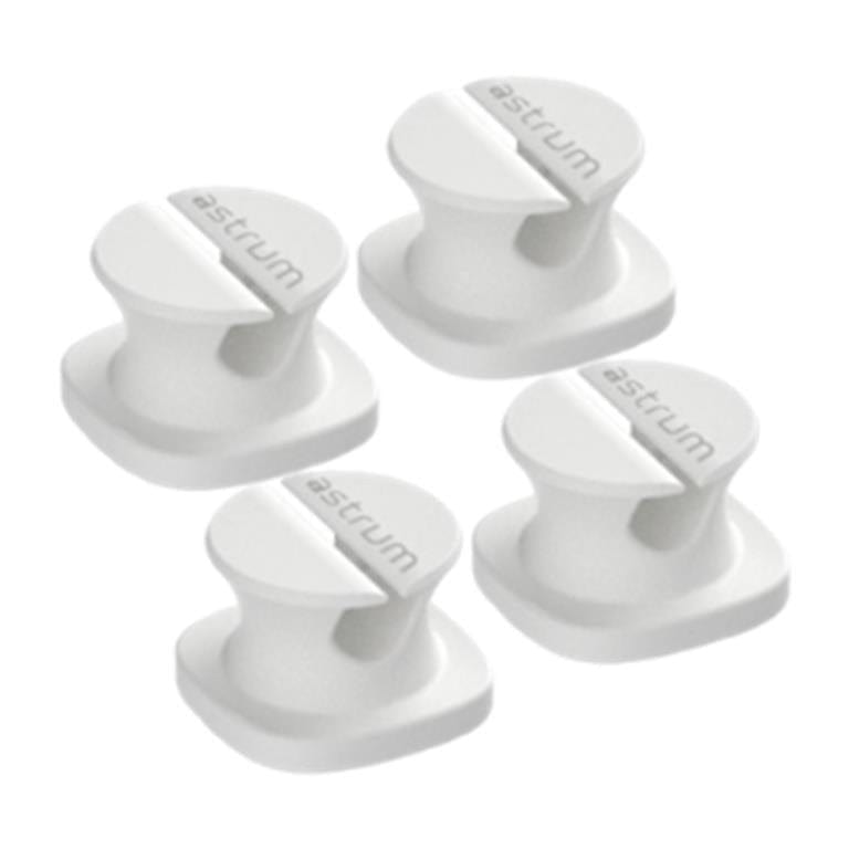 Astrum CO060 Mini Cable Organizer Clips White 4-pack A71006-W