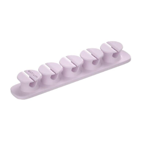 Astrum CO110 5 Bay 4 Storage Compartments Cable Organizer Clips Purple A71011-M