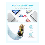 Anker 240W Type-C Male to Male Braided Cable 1m White A8060H21