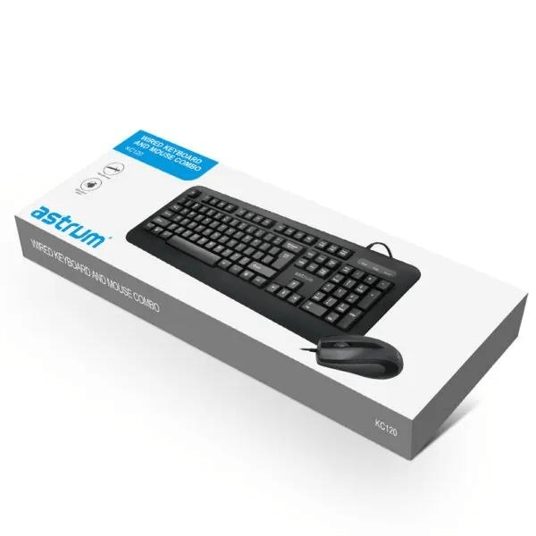 Astrum KC120 Wired Keyboard and Mouse Combo Black A81012-BEN