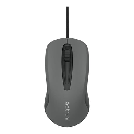 Astrum MU120 Wired Optical Mouse Black Grey A82012-B