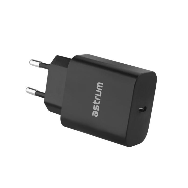 Astrum Pro PD20 20W USB Type-C Wall Adapter Charger Black A92650EB