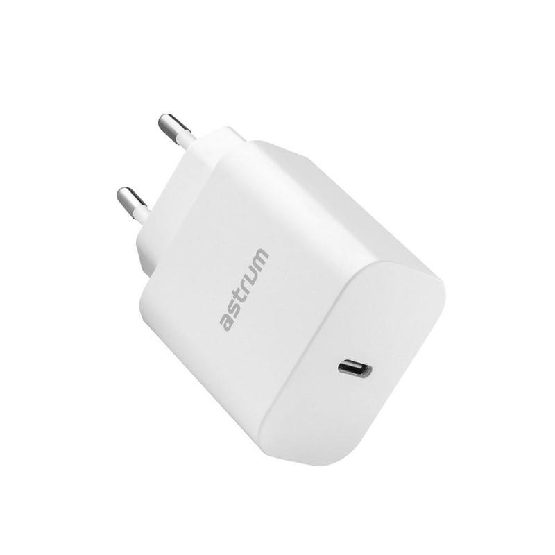 Astrum PD20 Pro 20W USB-C Wall Charger White A92650EW