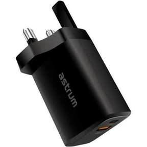 Astrum PD70 Pro 65W Dual port USB-C Wall Charger A92670UBEU