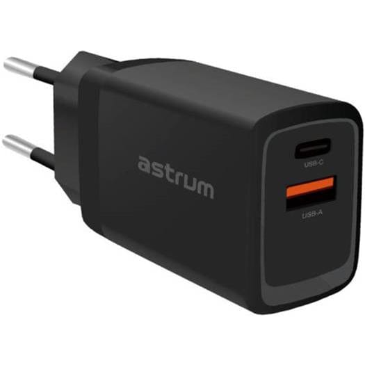 Astrum PD70 Pro 65W Dual port USB-C Wall Charger A92670UBEU
