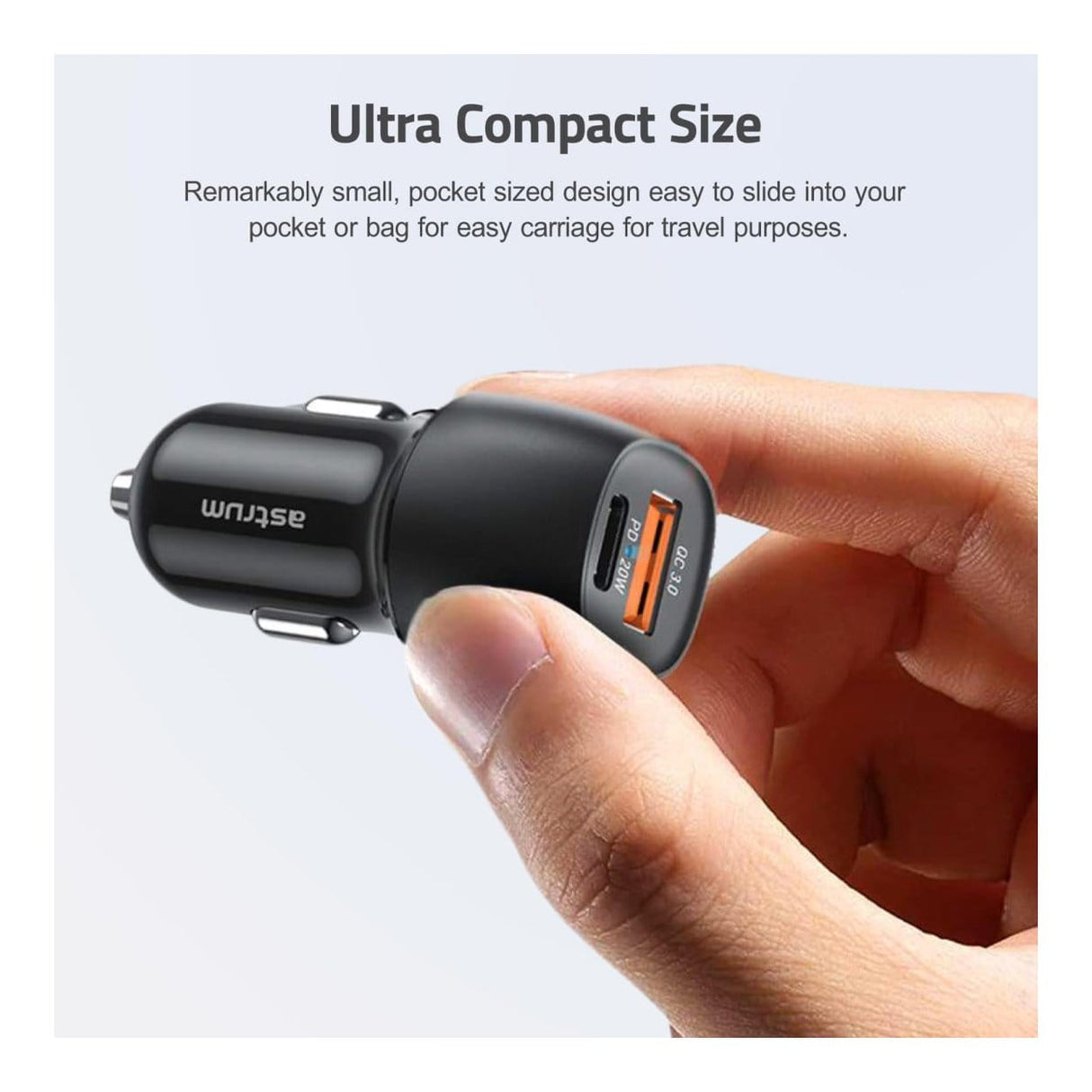 Astrum PRO GO U24 USB Car Charger Kit A93102ACS