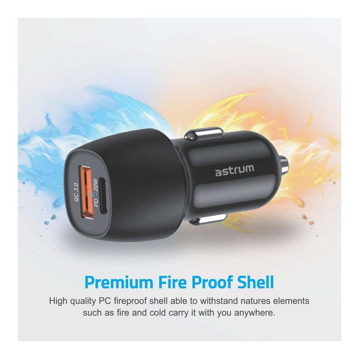 Astrum PRO GO U24 USB Car Charger Kit A93102ACS