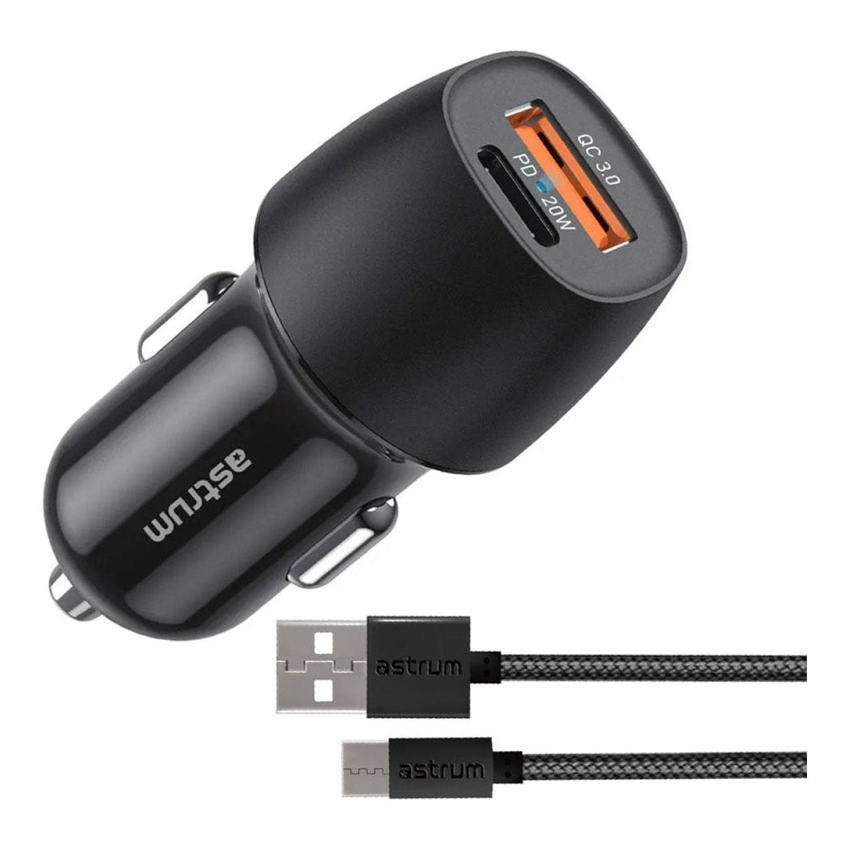 Astrum Pro Go 20W Dual 3A Car Travel Charger A93121AC