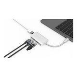 Adam Elements CASA HUB A01M 4-port USB-C HUB - Silver AAPADHUBA01MSL