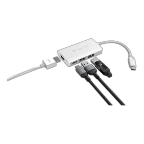 Adam Elements CASA HUB A01M 4-port USB-C HUB - Silver AAPADHUBA01MSL