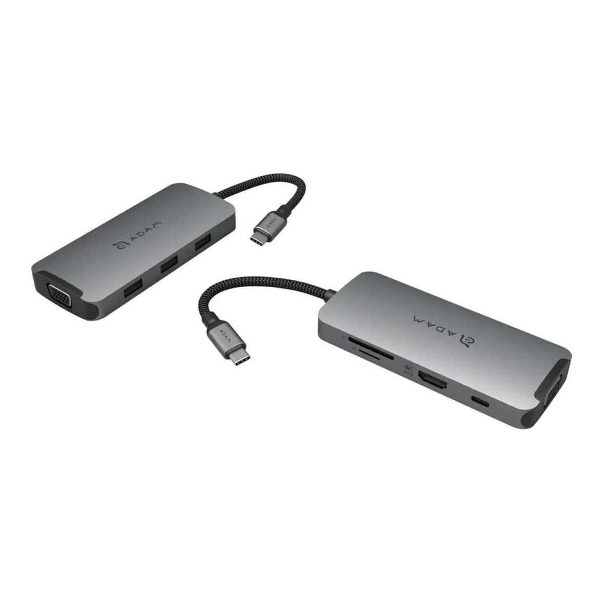 Adam Elements CASA A08 8-in-1 Type-C Hub Grey AAPADHUBA08GY