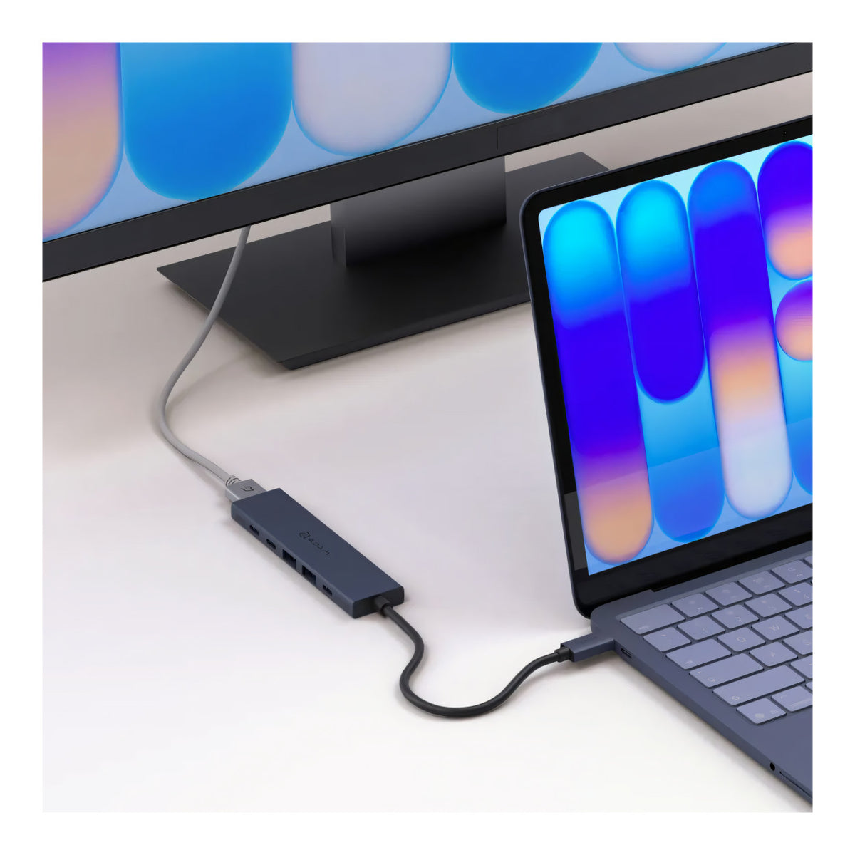Adam Elements DE06 6-in-1 USB-C Multifunction Hub - Blue AAPADHUBDE06BL