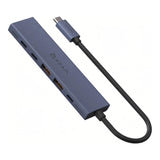 Adam Elements DE06 6-in-1 USB-C Multifunction Hub - Blue AAPADHUBDE06BL