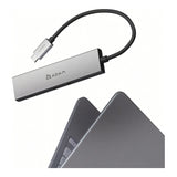 Adam Elements DE06 6-in-1 USB-C Multifunction Hub - Grey AAPADHUBDE06GY