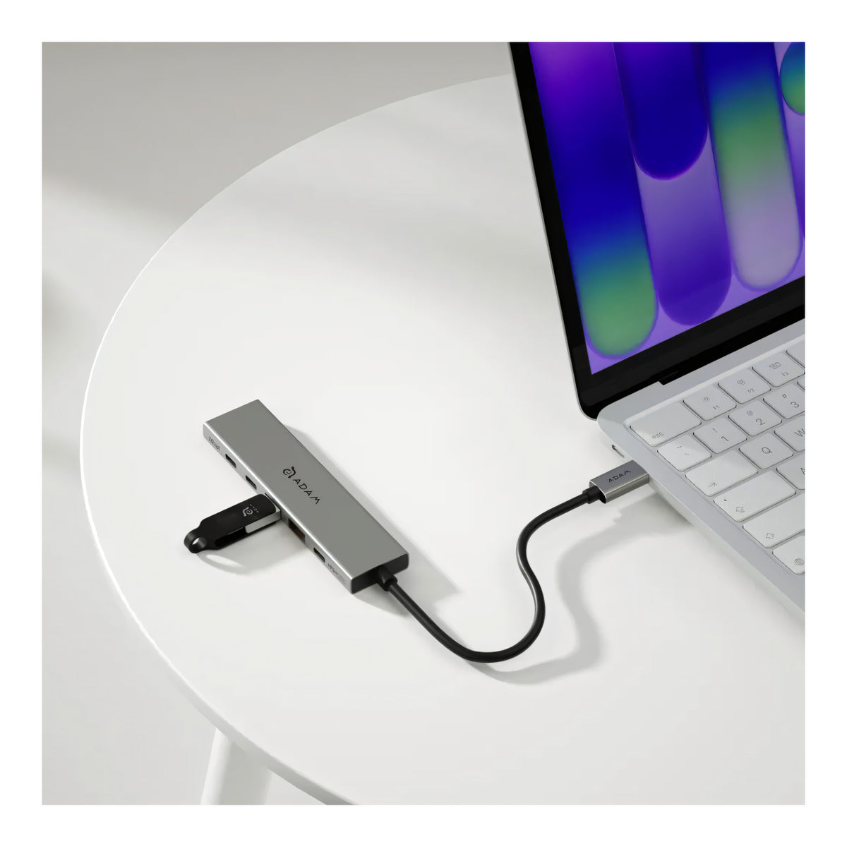 Adam Elements DE06 6-in-1 USB-C Multifunction Hub - Grey AAPADHUBDE06GY