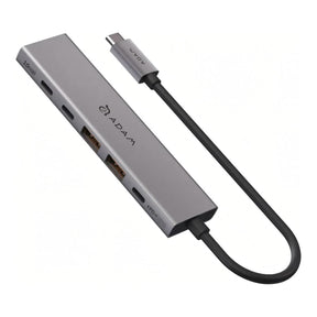 Adam Elements DE06 6-in-1 USB-C Multifunction Hub - Grey AAPADHUBDE06GY