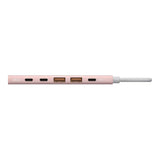 Adam Elements DE06 6-in-1 USB-C Multifunction Hub - Pink AAPADHUBDE06PK