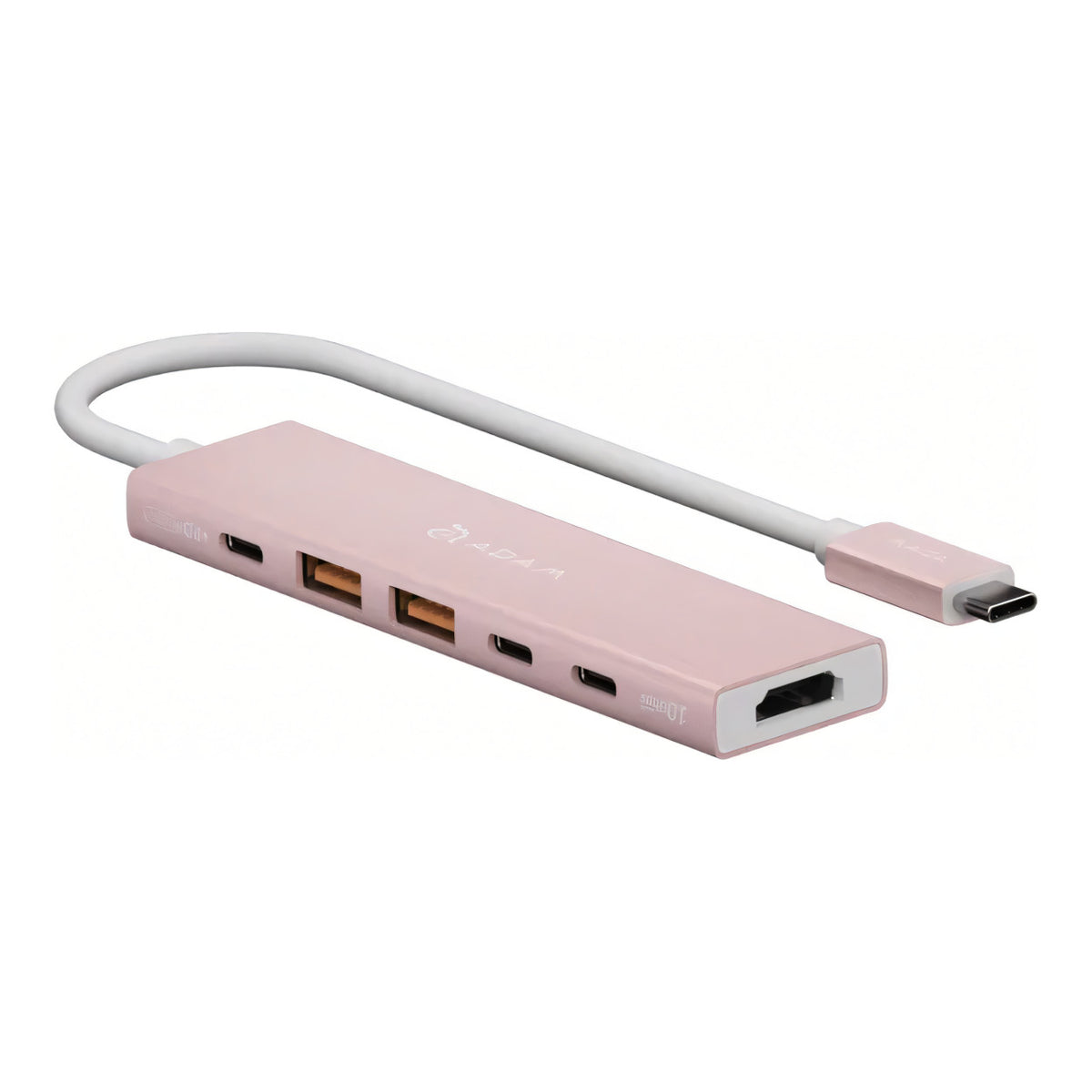 Adam Elements DE06 6-in-1 USB-C Multifunction Hub - Pink AAPADHUBDE06PK