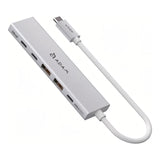 Adam Elements DE06 6-in-1 USB-C Multifunction Hub - Silver AAPADHUBDE06SL