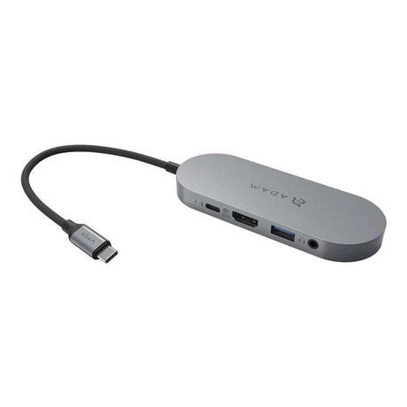 Adam Elements CASA HUB S 5-in-1 Type-C Hub with 480GB SSD - Grey AAPADHUBS480GY