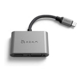 Adam Elements CASA VH1 2-in-1 Type-C Hub Grey AAPADHUBVH1GY