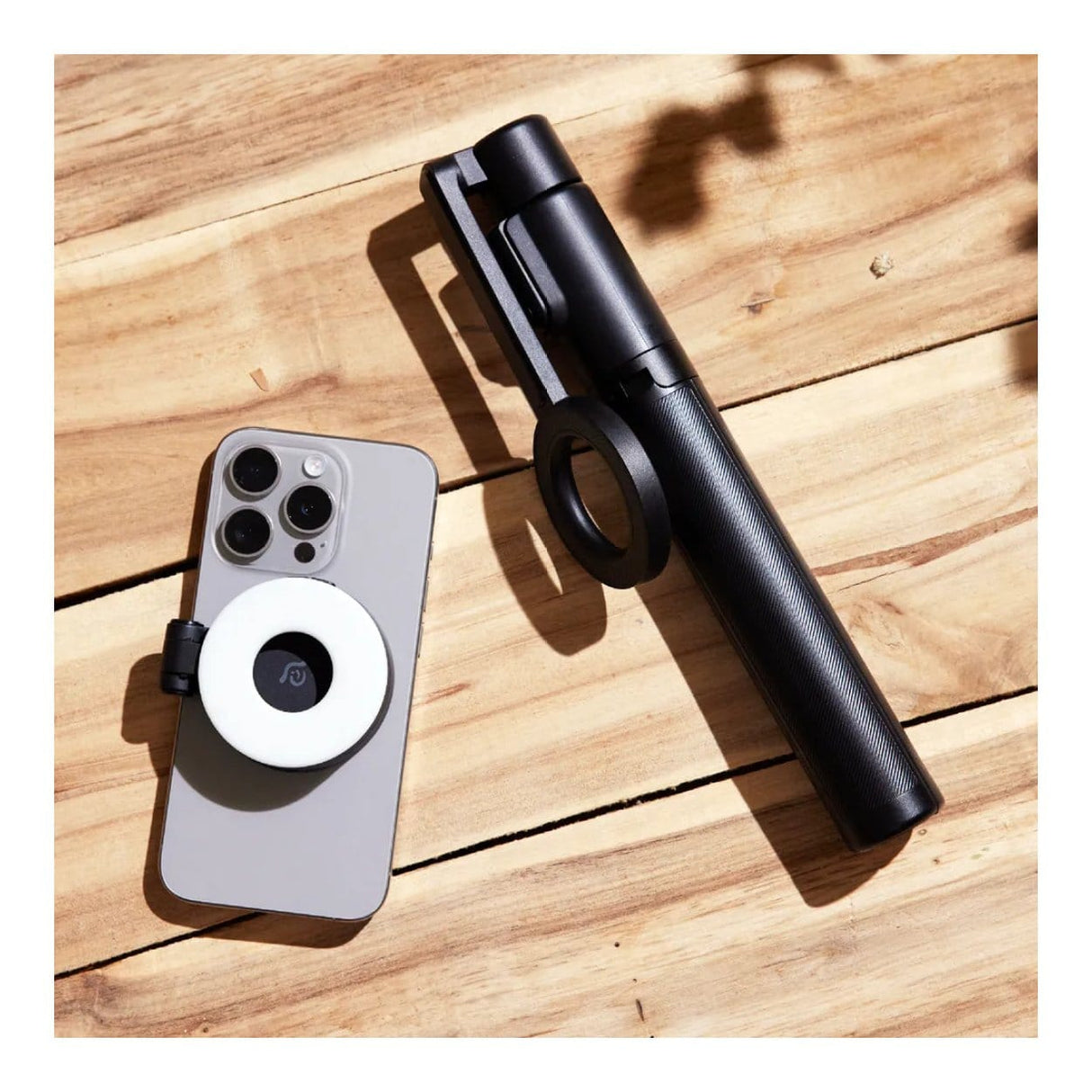 Adam Elements SELFIE Pro Wireless Bluetooth Tripod Selfie Stick & LED Light - Black ABTADSELFPRBK