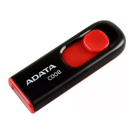 ADATA C008 16GB USB 2.0 Type-A Black and Red USB Flash Drive AC008-16G-RKD
