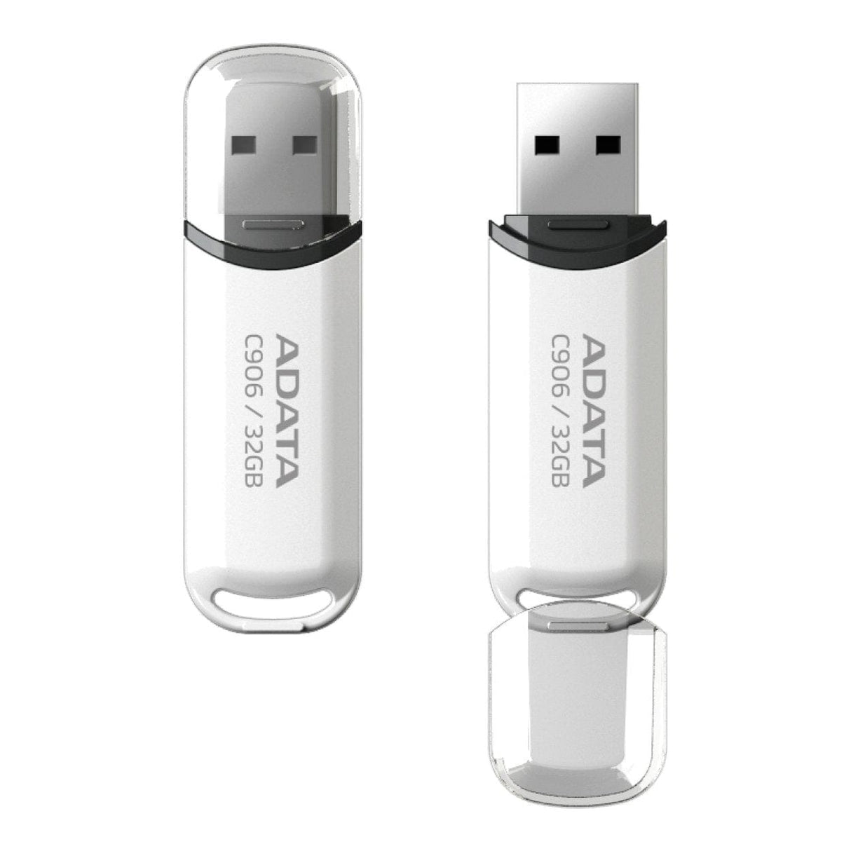 ADATA C906 32GB USB 2.0 White Flash Drive AC906-32G-RWH