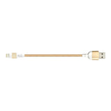 Adam Elements PeAk II Type-A to Lightning Braided Cable 20cm Gold ACBAD20MBFRPGD