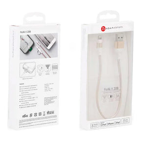 Adam Elements PeAk II Type-A to Lightning Braided Cable 20cm Gold ACBAD20MBFRPGD