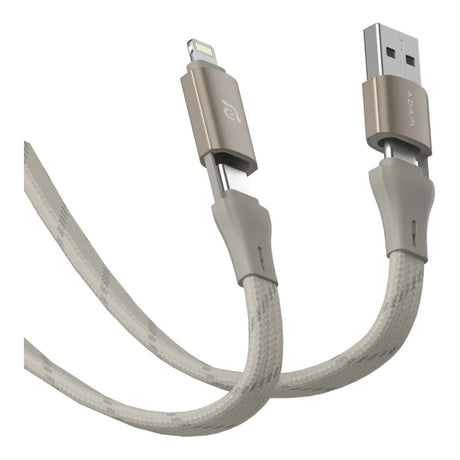 Adam Elements PeAk MF401 4-in-1 60W Charging Cable 1m - Titanium ACBADMF401TM