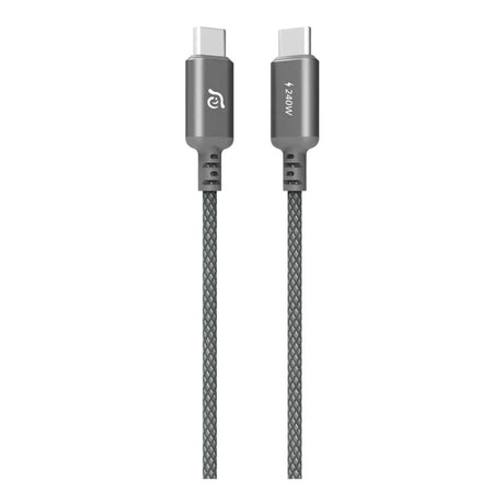 Adam Elements CASA P120 Type-C Male to Male Braided Cable 1.2m Grey ACBADP120GY