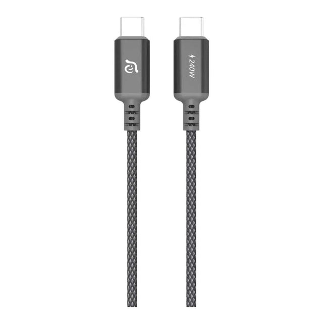 Adam Elements CASA P120 Type-C Male to Male Braided Cable 1.2m Grey ACBADP120GY