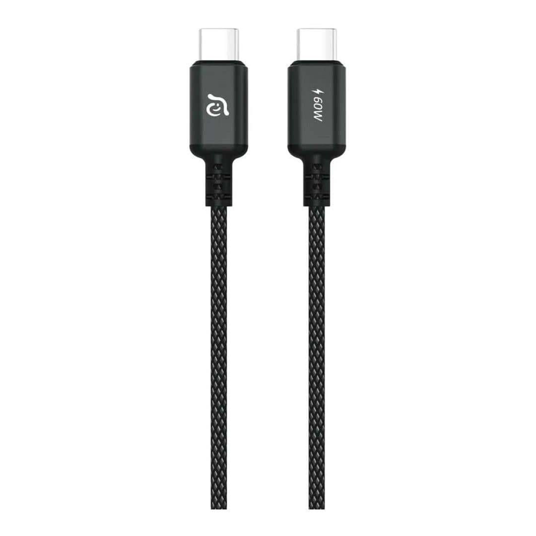 Adam Elements CASA S120 Type-C Male to Male Braided Cable 1.2m Black ACBADS120BK