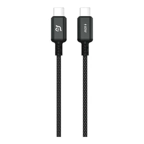 Adam Elements CASA S120 Type-C Male to Male Braided Cable 1.2m Black ACBADS120BK