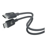 Adam Elements CASA S120 Type-C Male to Male Braided Cable 1.2m Grey ACBADS120GY