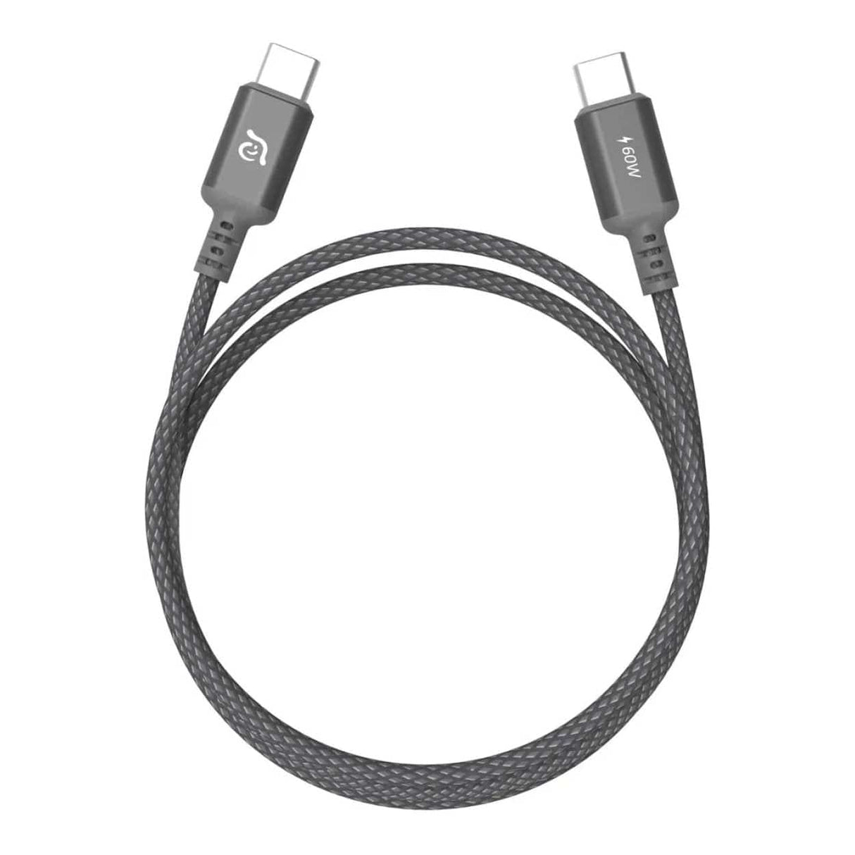 Adam Elements CASA S120 Type-C Male to Male Braided Cable 1.2m Grey ACBADS120GY