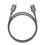 Adam Elements CASA S120 Type-C Male to Male Braided Cable 1.2m Grey ACBADS120GY