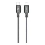 Adam Elements CASA S120 Type-C Male to Male Braided Cable 1.2m Grey ACBADS120GY