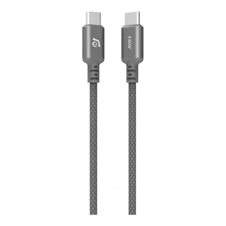 Adam Elements CASA S200 Type-C Male to Male Braided Cable 2m Grey ACBADS200GY