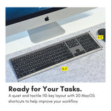 Macally Ultra Slim Bluetooth Keyboard Space Grey ACEBTKEYSG