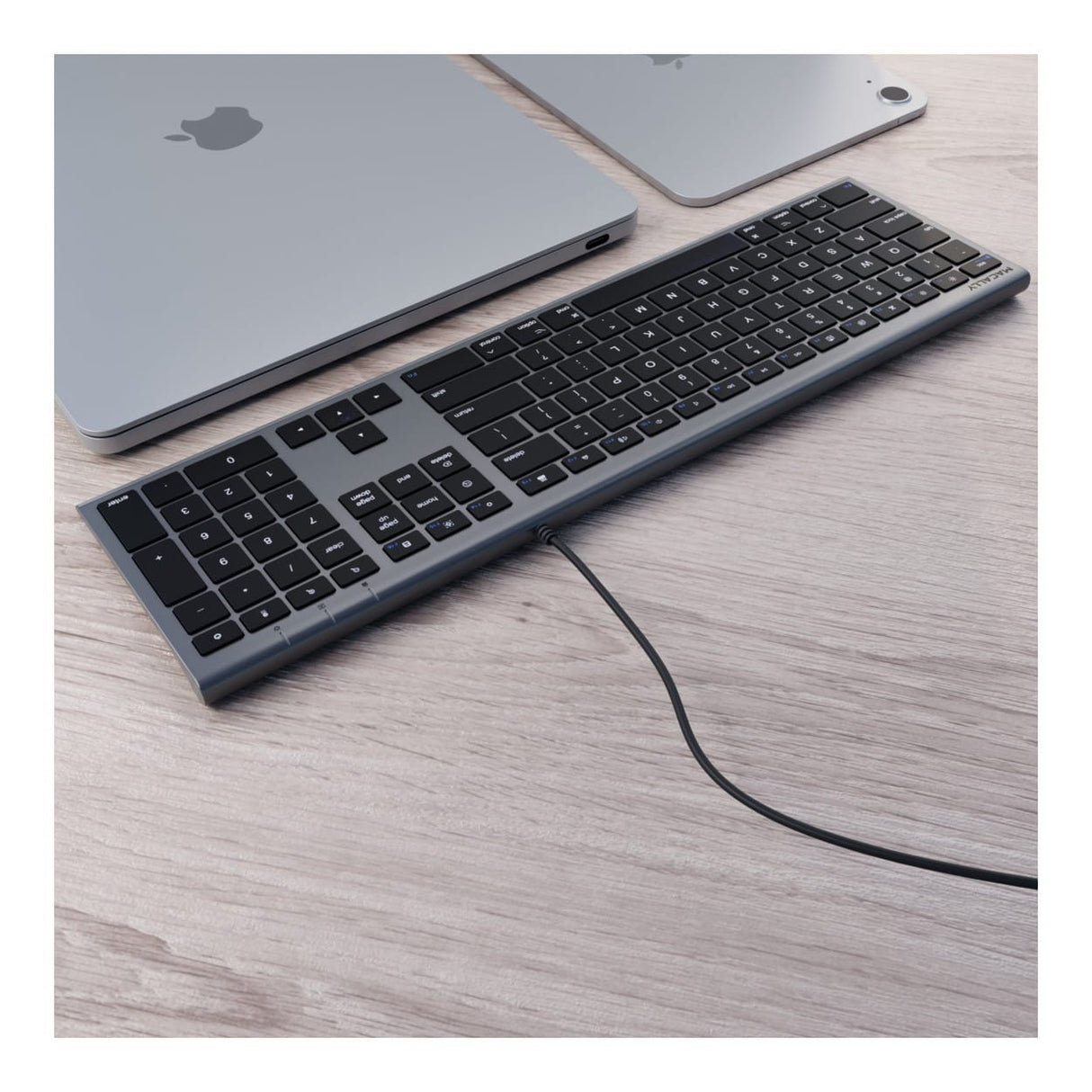Macally ACEKEYSG Everyday Wired Keyboard Space Grey