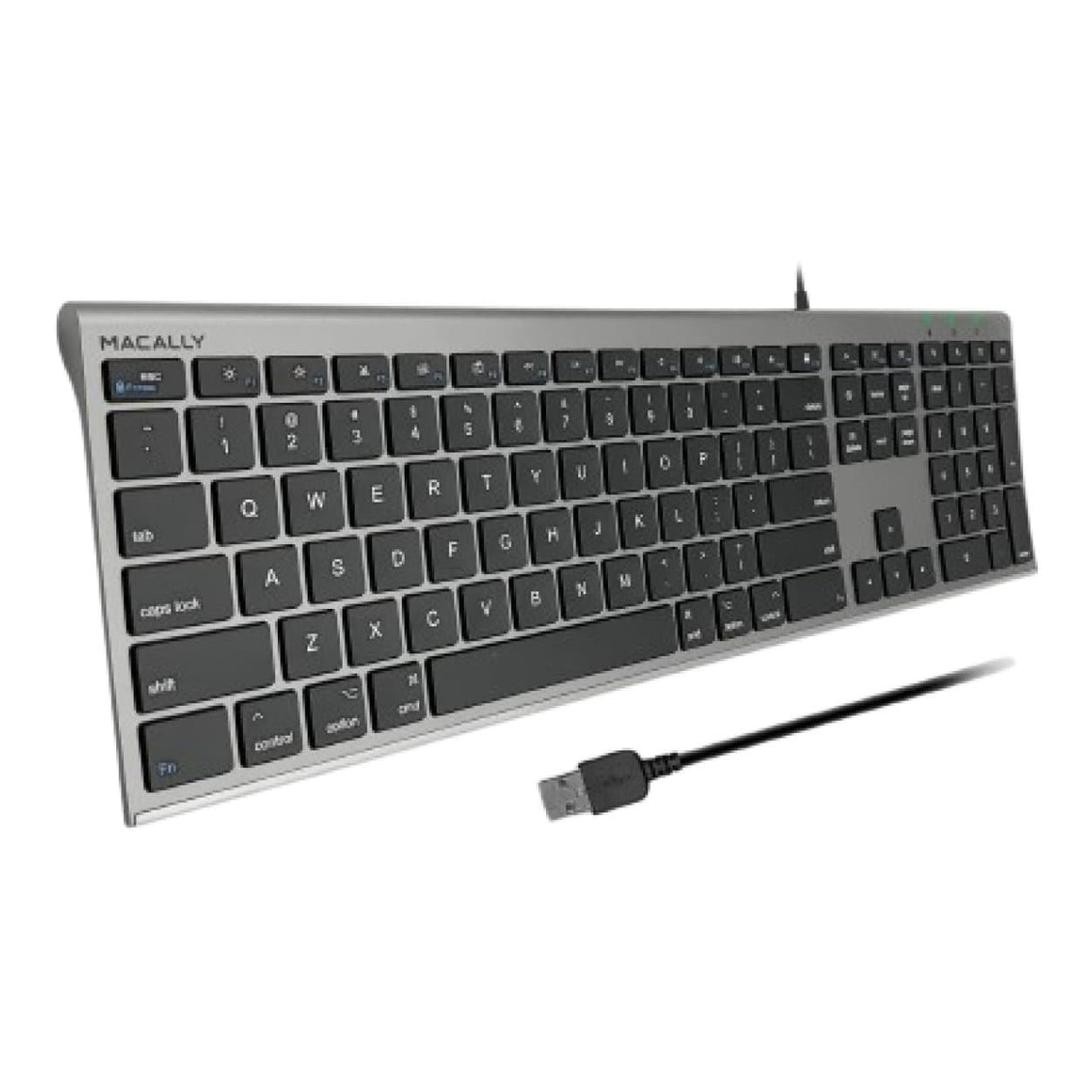 Macally ACEKEYSG Everyday Wired Keyboard Space Grey