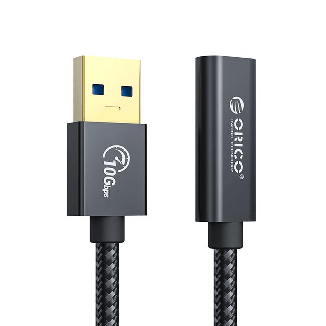 Orico USB3.1 Male to Type-C Female Braided Data Cable 30cm ACF31-03-BK-BP