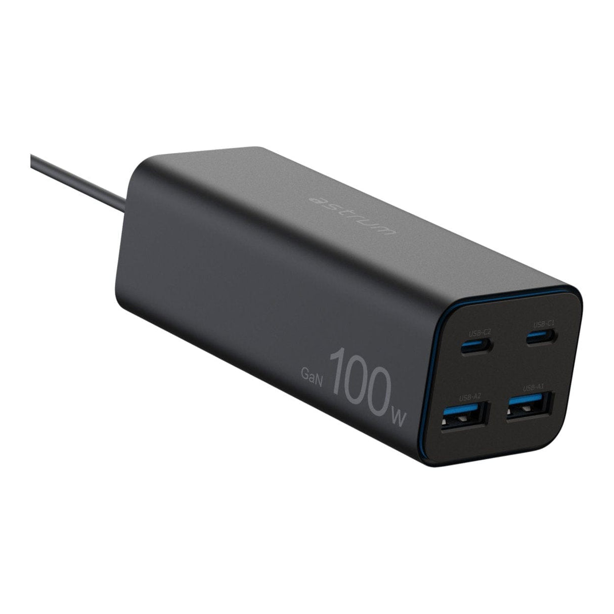 Astrum WATZ100G 100W GaN USB Wall Charger Black ACHW100GBE