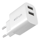 Astrum 1W WATZ12D Multi USB-A Wall Charger White ACHW12DWE
