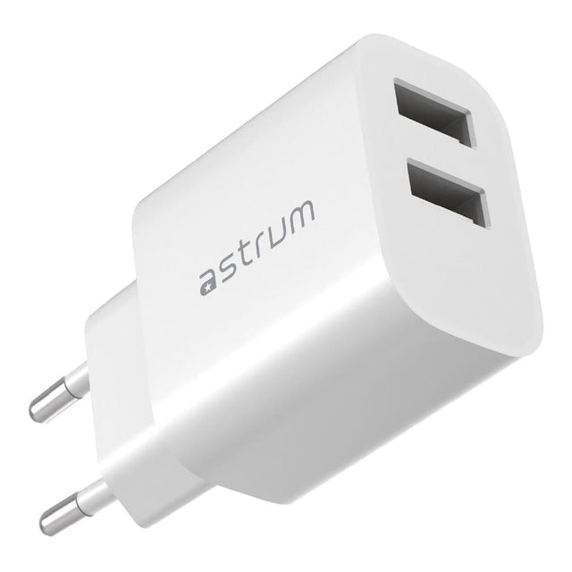 Astrum 1W WATZ12D Multi USB-A Wall Charger White ACHW12DWE